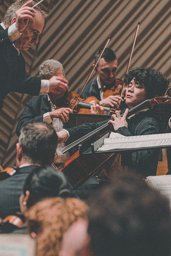 The Orchestre de la Suisse Romande on tour at the Muza Kawasaki Symphony Hall in Tokyo with cellist Michiaki Ueno and conductor Jonathan Nott
