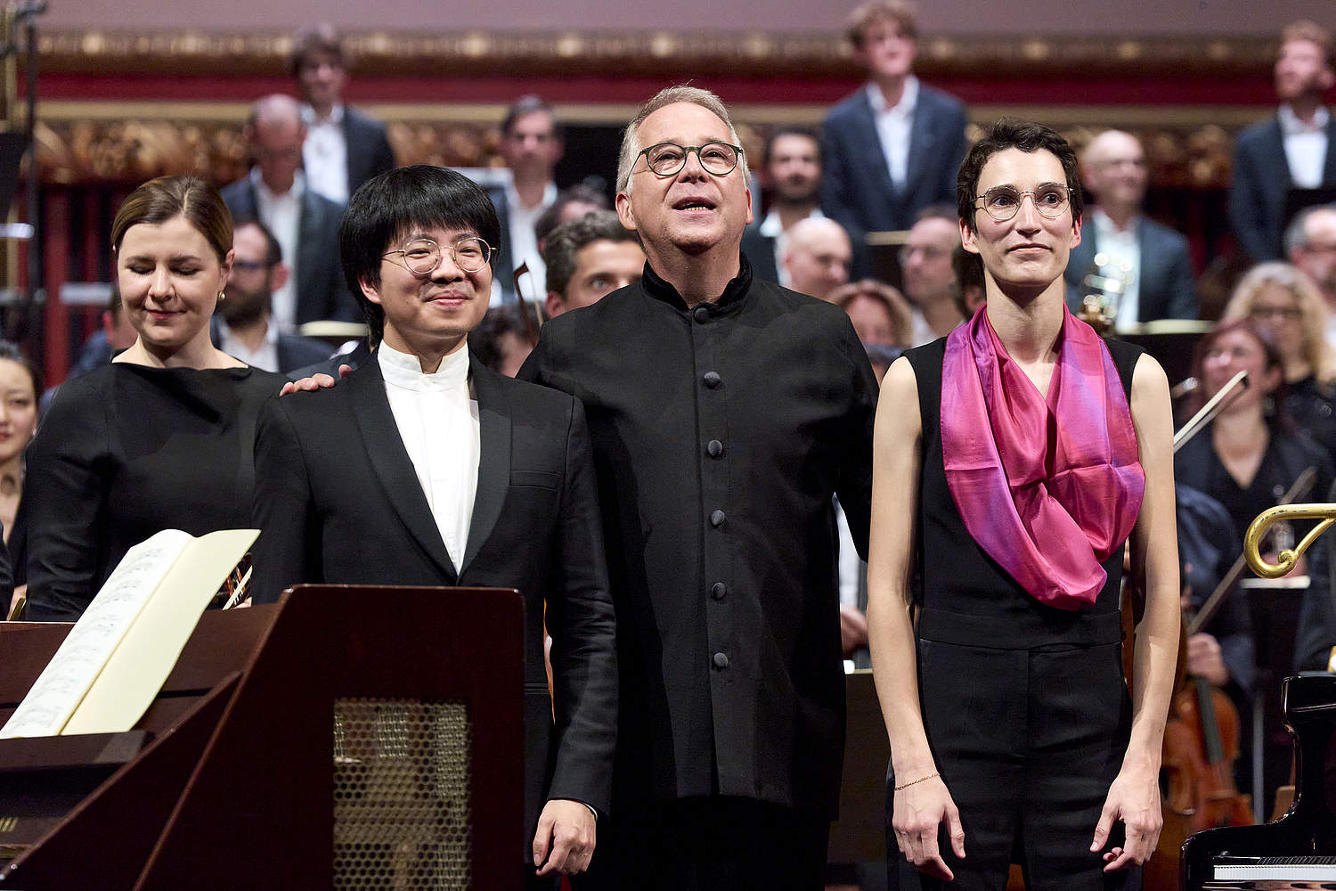 Concert symphonique de la Turangalîla-Symphonie d’Olivier Messiaen avec le chef d’orchestre Bertrand de Billy, le pianiste Kit Armstrong et l’ondiste Martenot Cécile Lartigau et l’Orchestre de la Suisse Romande au Victoria Hall de Genève.